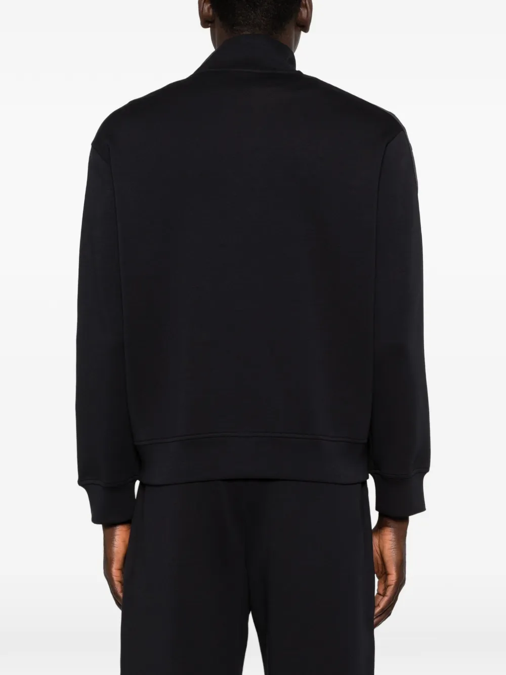 Emporio Armani Sweater met ritsdetail Zwart