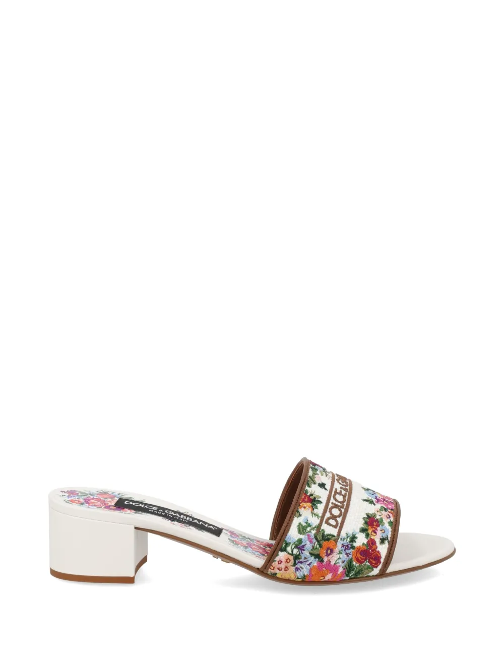 Dolce & Gabbana Sandalen met bloemenprint Wit