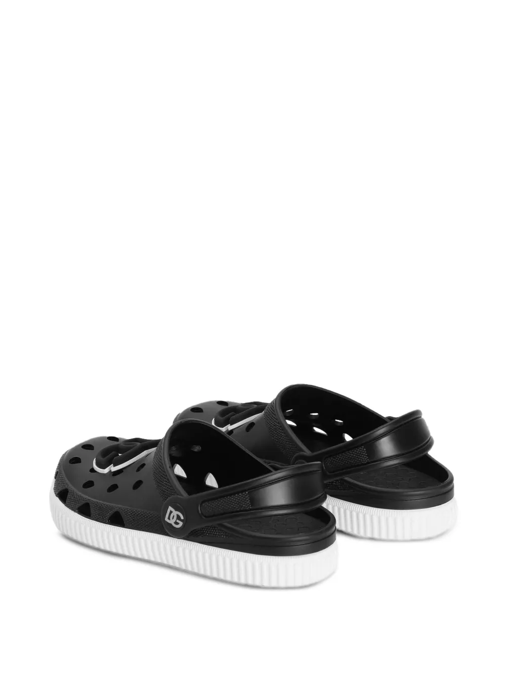 Dolce & Gabbana Kids Sandalen met DG-logo Zwart