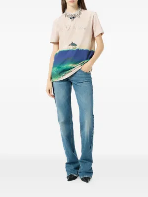 新品！Blumarine ホワイト ピンク レース Tシャツ 38 ブルマリン 新品！Blumarine ホワイト ピンク レース Tシャツ 38 ブルマリン