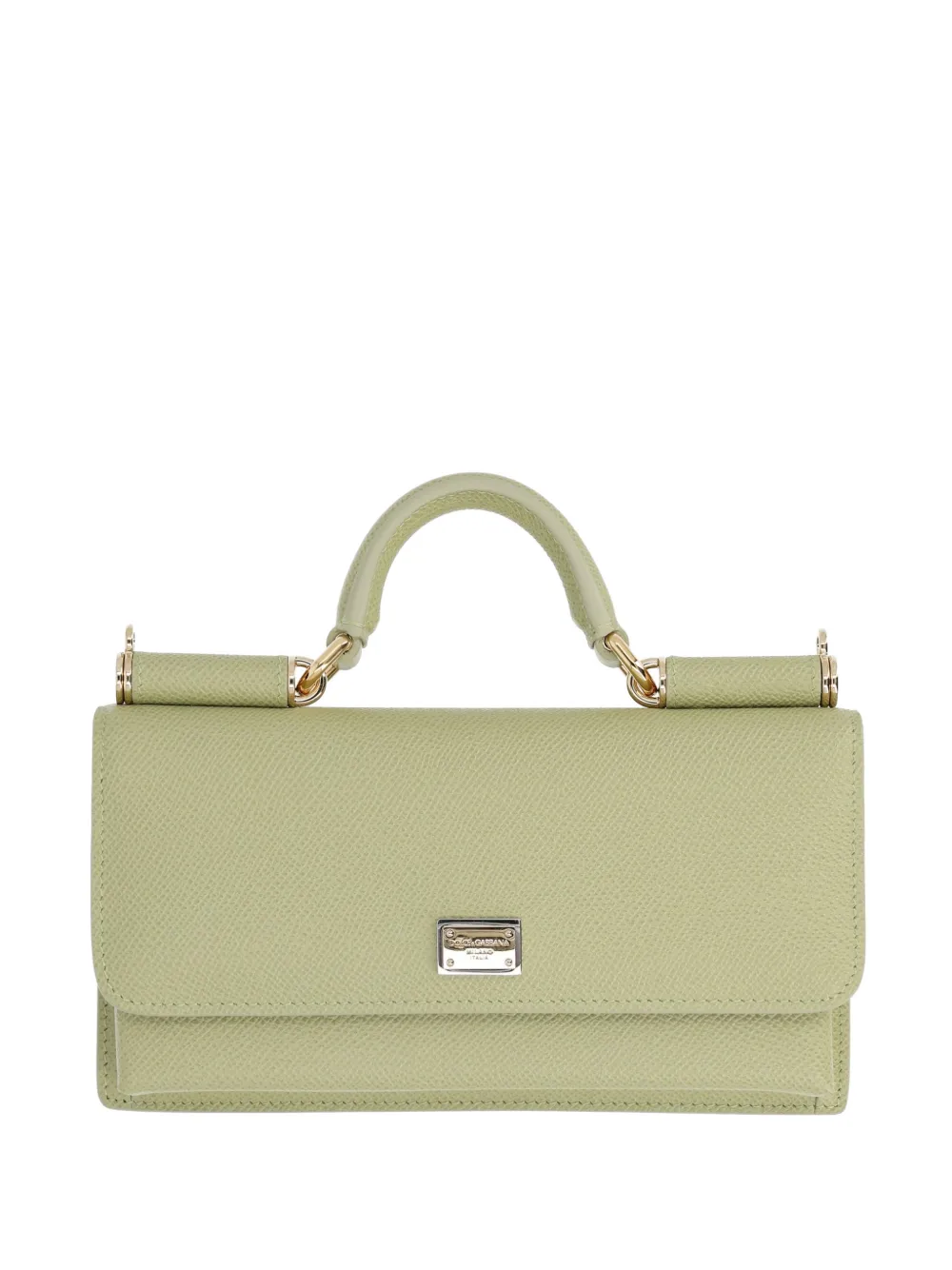 Dolce & Gabbana top-handle logo-detail mini bag - Verde
