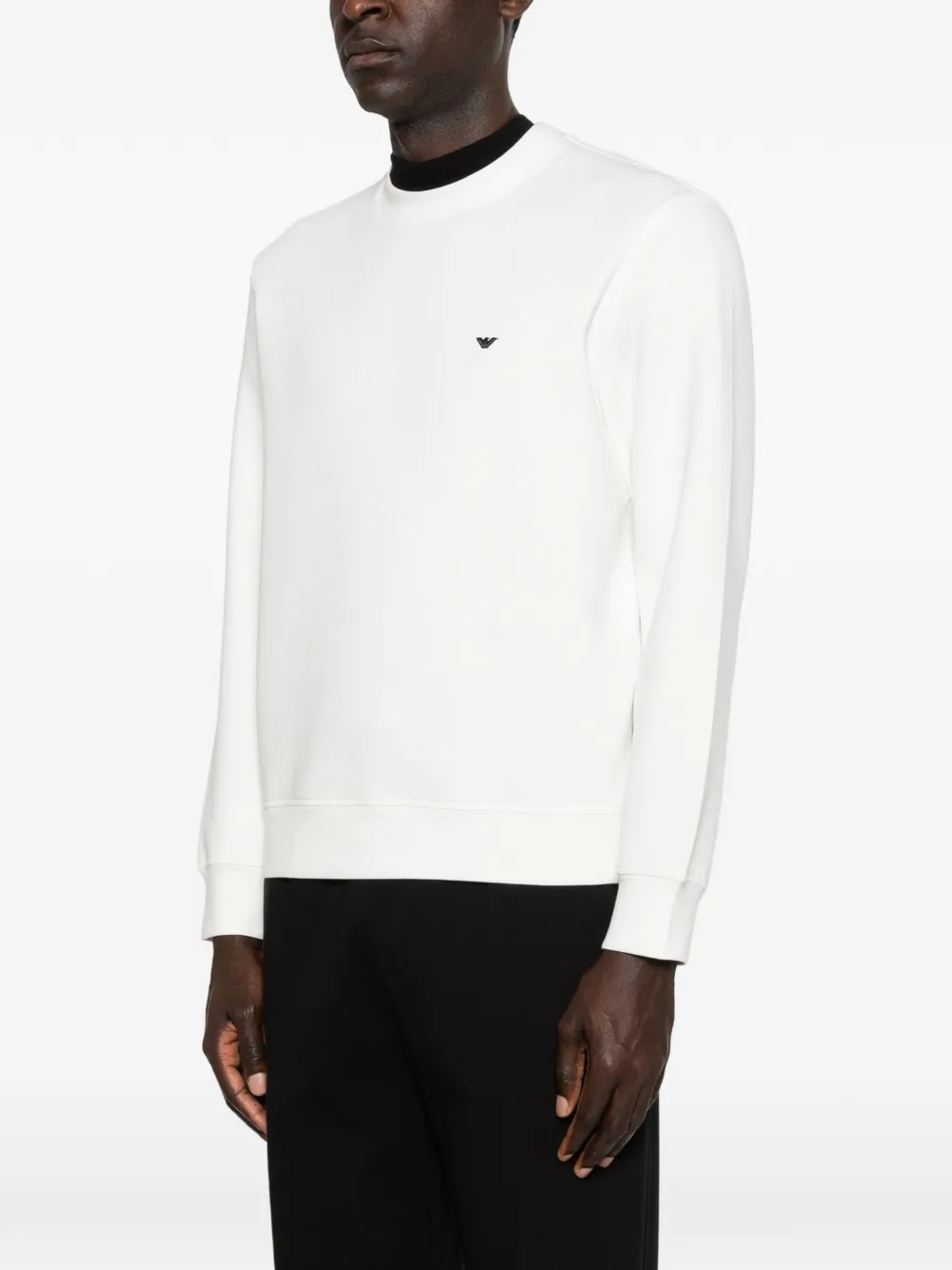 Emporio Armani Sweater met logo Beige