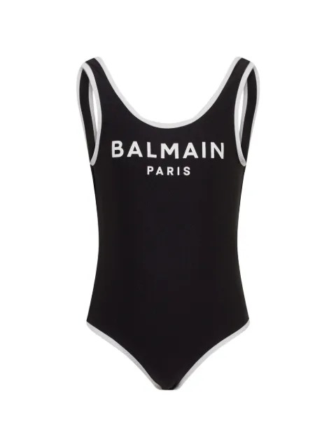 Balmain Kids logo swimsuit