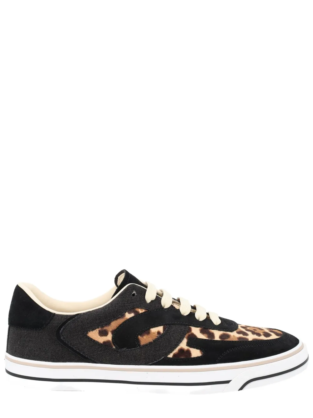 Dolce & Gabbana Sneakers met dierenprint Zwart