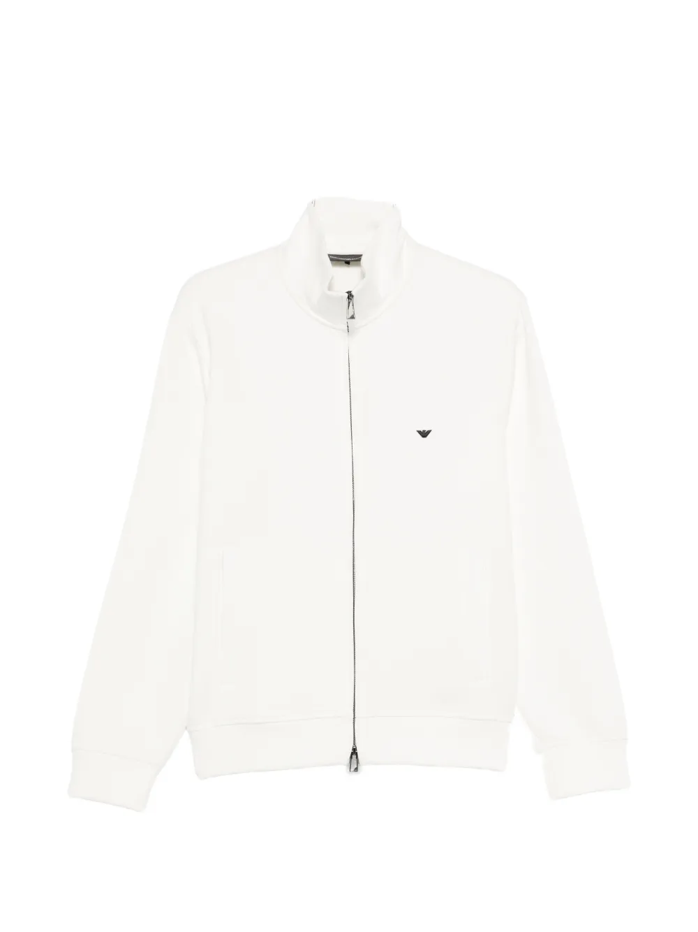 Emporio Armani zip cotton jacket - Weiß