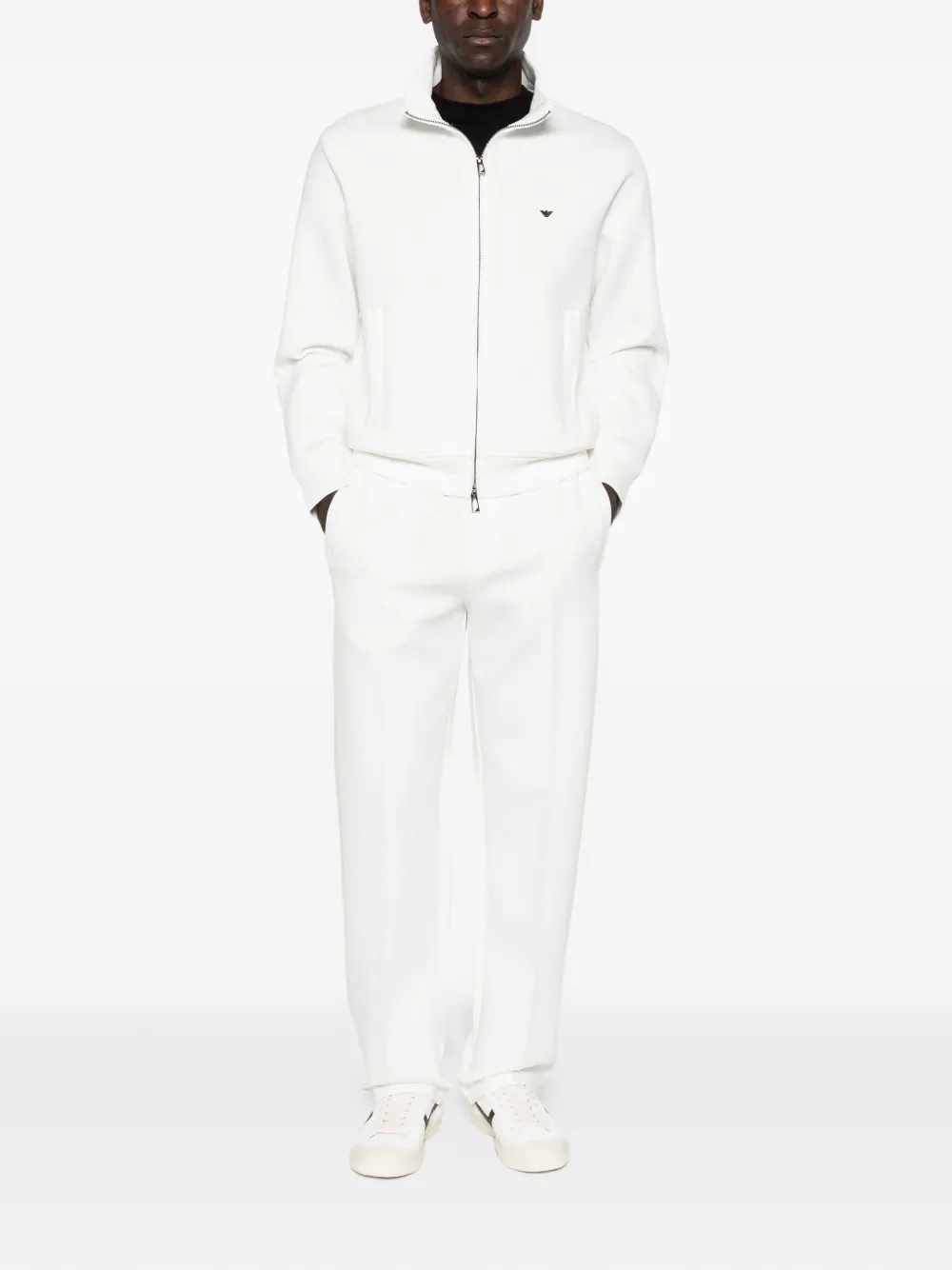 Emporio Armani Jack met rits Wit