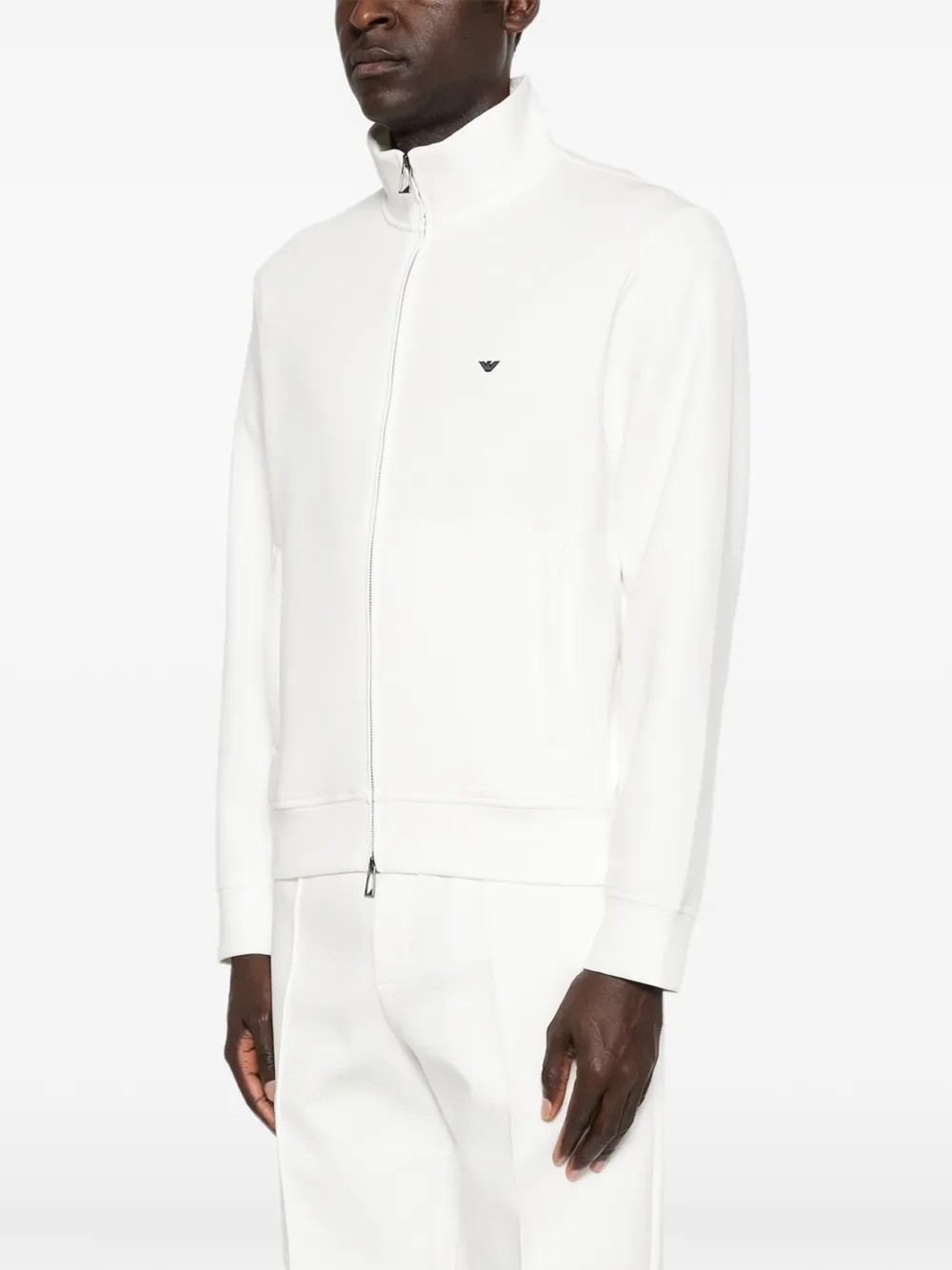 Emporio Armani Jack met rits Wit