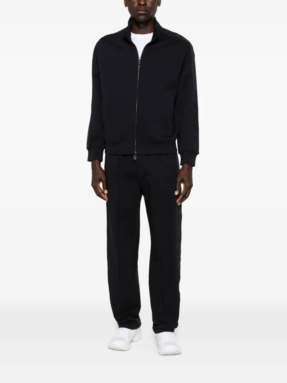 Emporio Armani Broek met afwerking Zwart