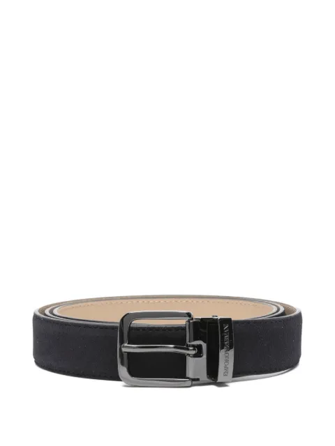 Emporio Armani suede-leather belt