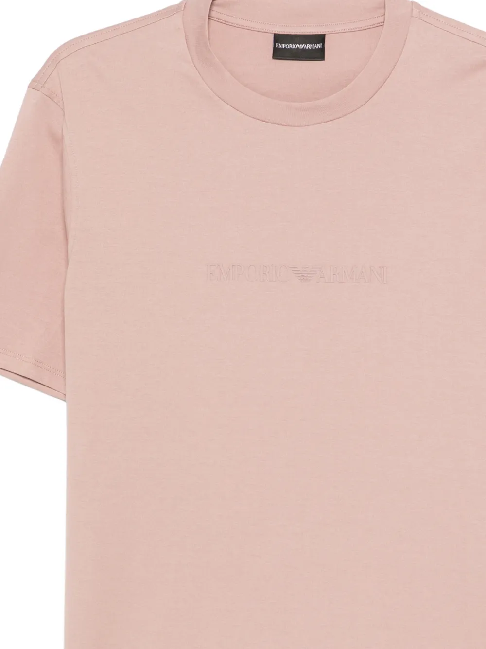 Emporio Armani T-shirt met ronde hals Roze