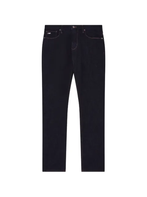 Emporio Armani logo-patch five-pockets jeans