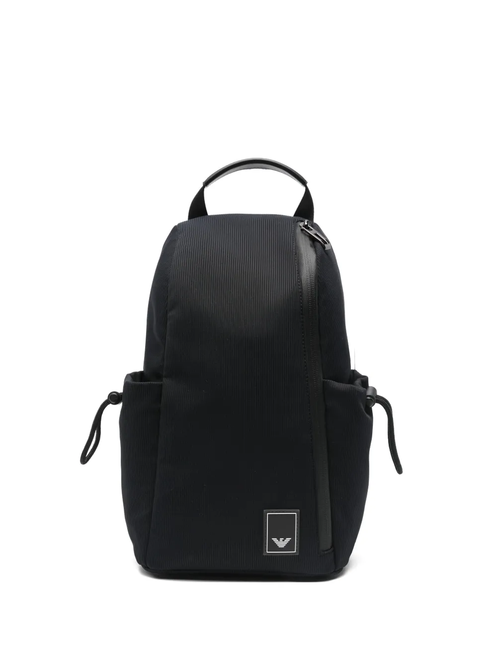 Emporio Armani logo-patch backpack - Blu