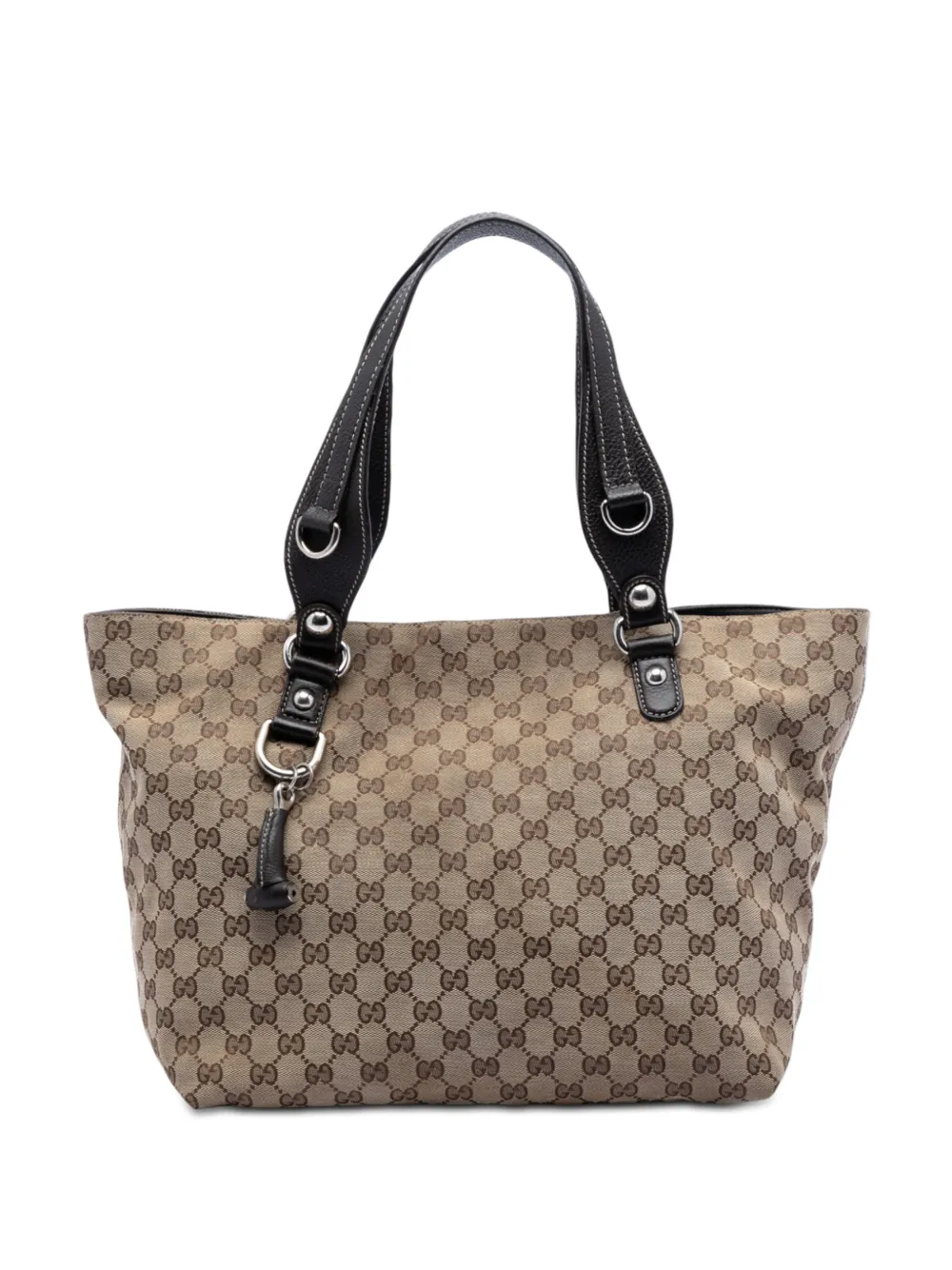 Gucci Pre-Owned 2016-2026 Medium GG Canvas Icon Bit tote bag - Marrone