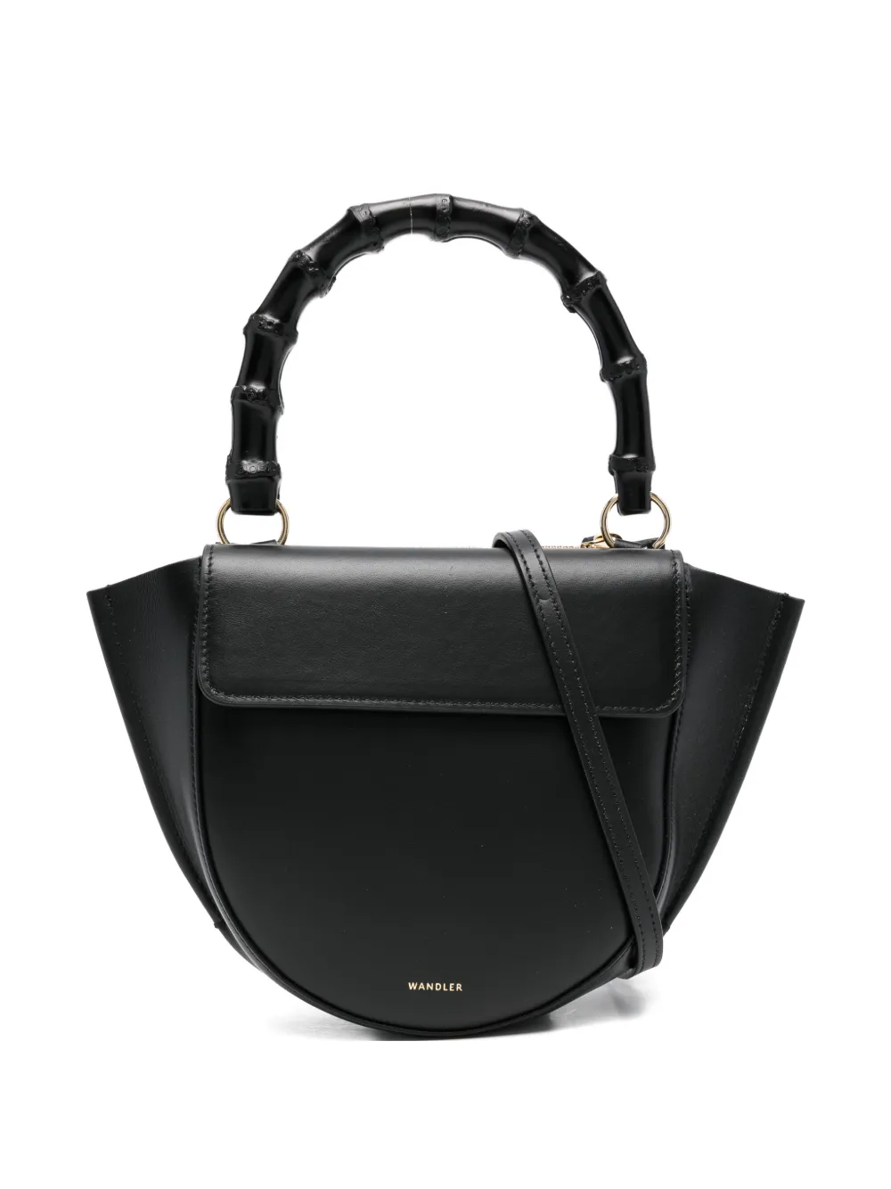 Wandler bamboo-handle tote bag - Nero