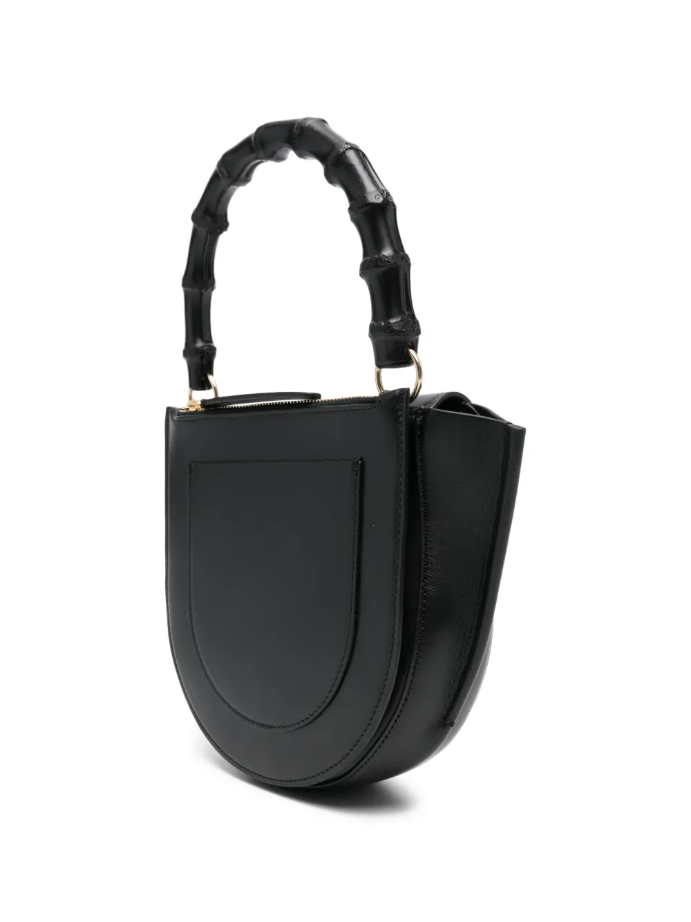 Wandler Shopper met bamboe handvat Zwart