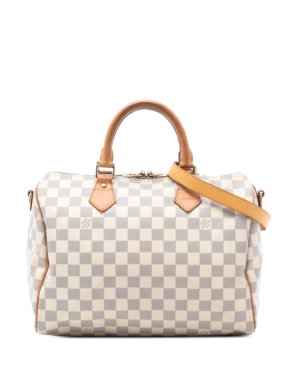 Louis Vuitton Pre-Owned 2013 Damier Azur Speedy Bandouliere 30 satchel - Bianco