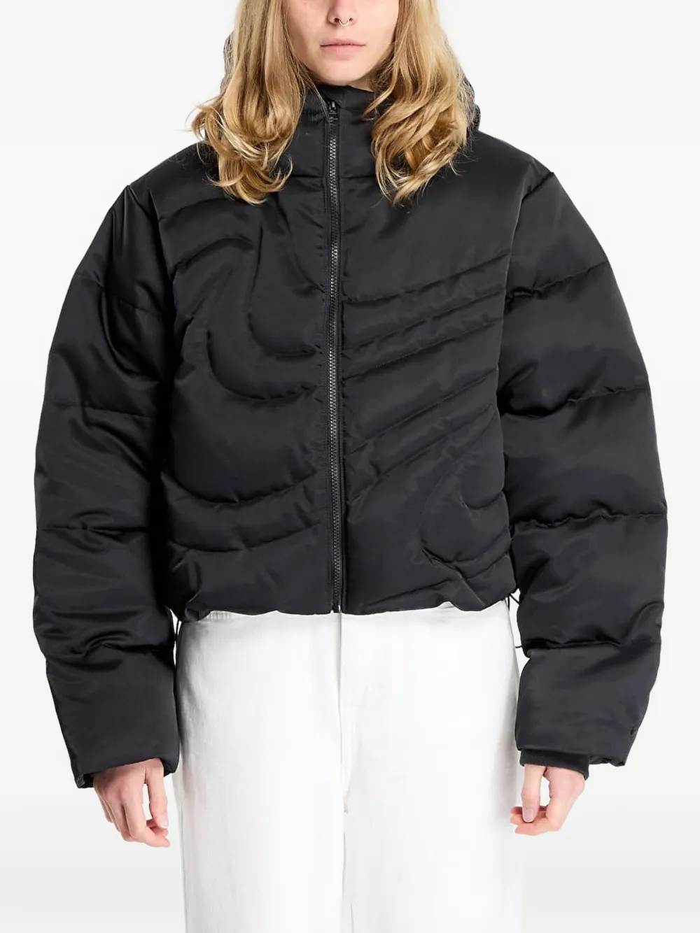 Nike oversized hooded puffer jacket - Nero