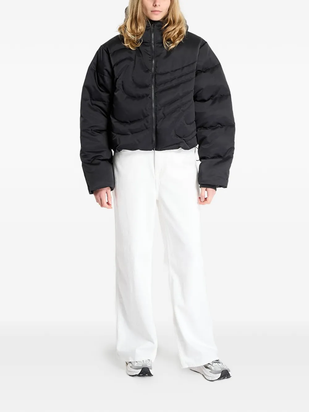  Nike Plumífero Oversize Con Capucha - Negro 