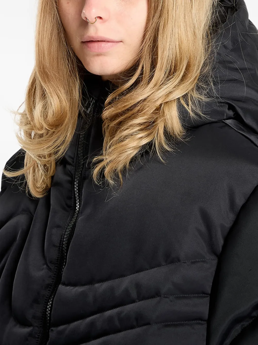 Nike Donsjack met capuchon Zwart