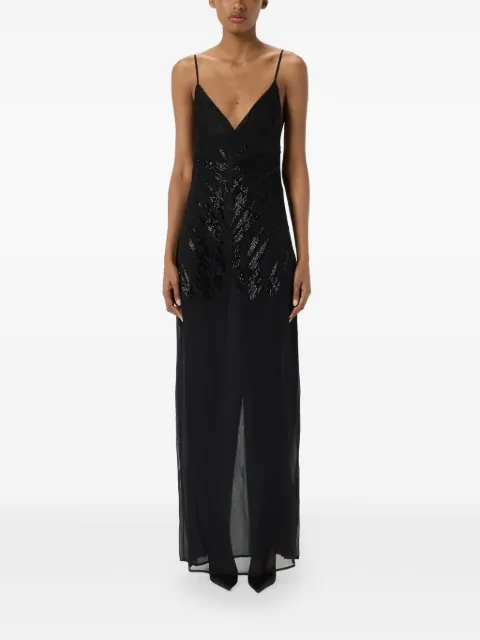 Blumarine Georgette lace embroidered dress