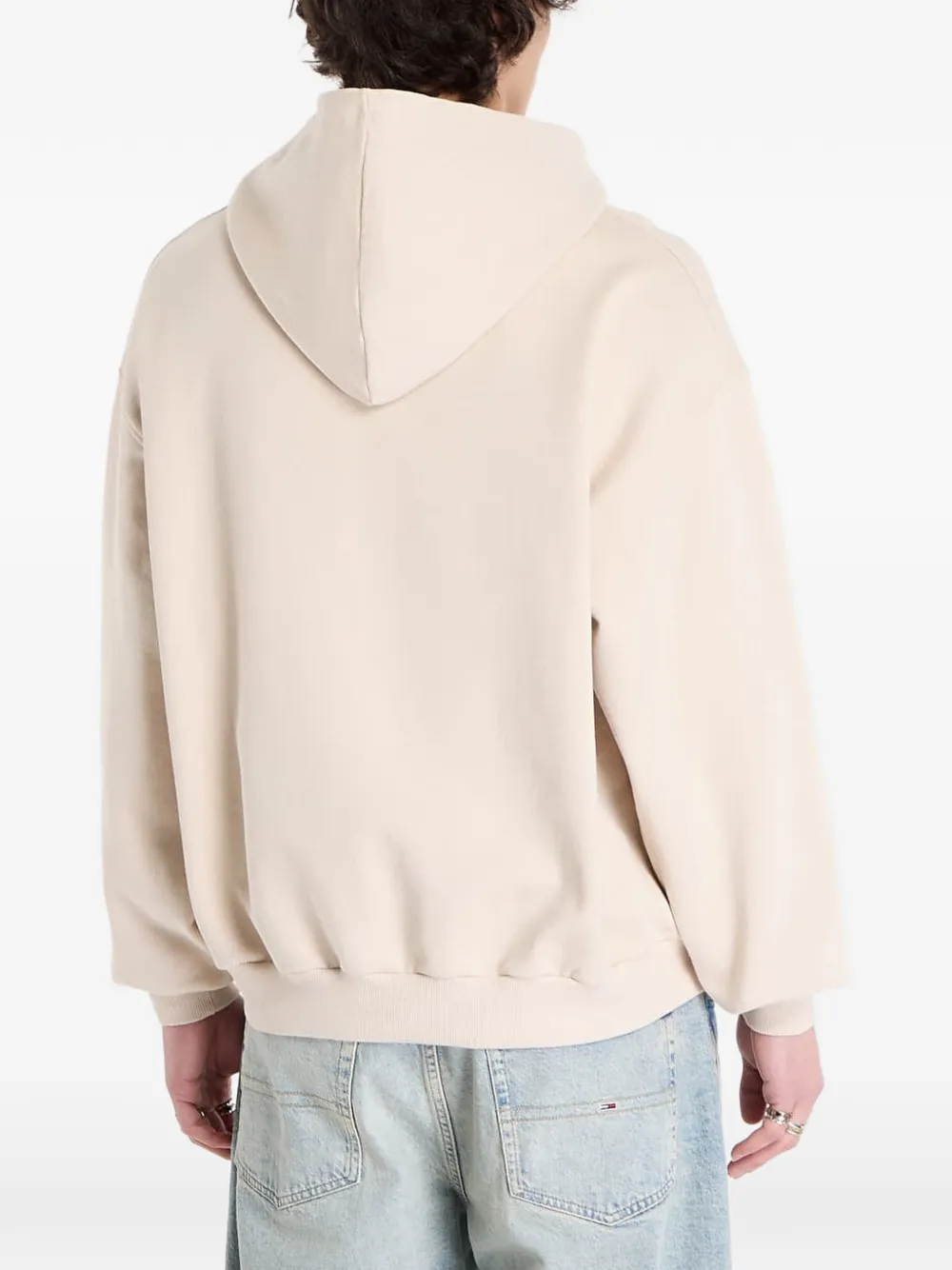 Filling Pieces Hoodie met geborduurd logo Beige
