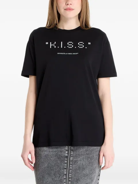 Off-White Kiss Quote T-Shirt