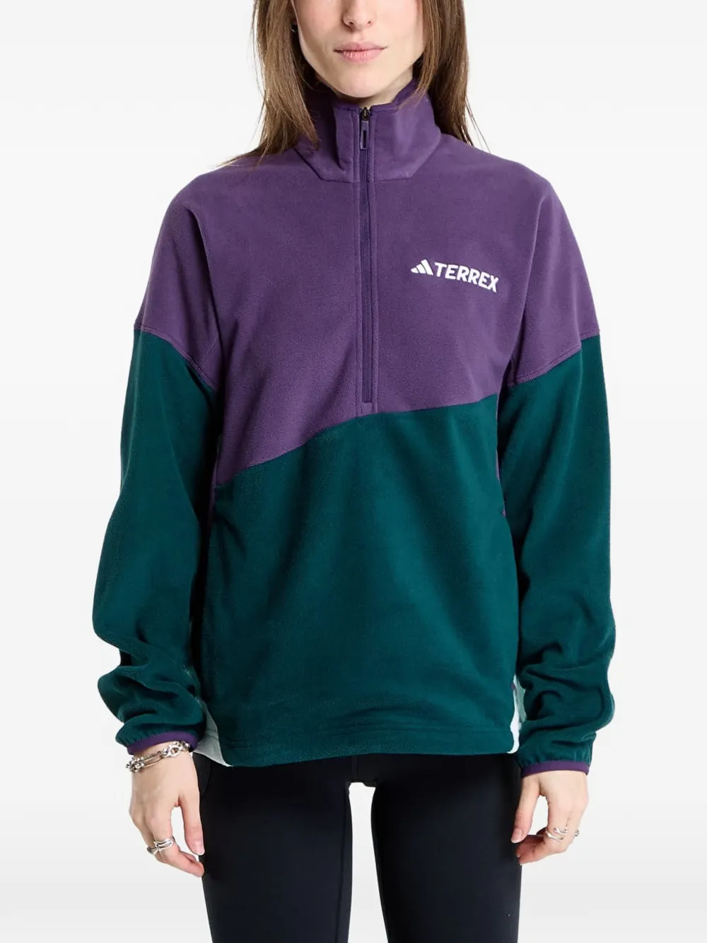 adidas zip fleece anorak - Viola