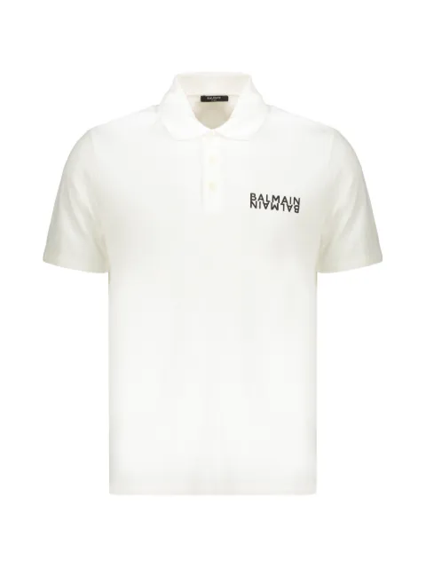 Balmain cotton polo shirt