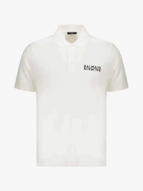 Balmain cotton polo shirt