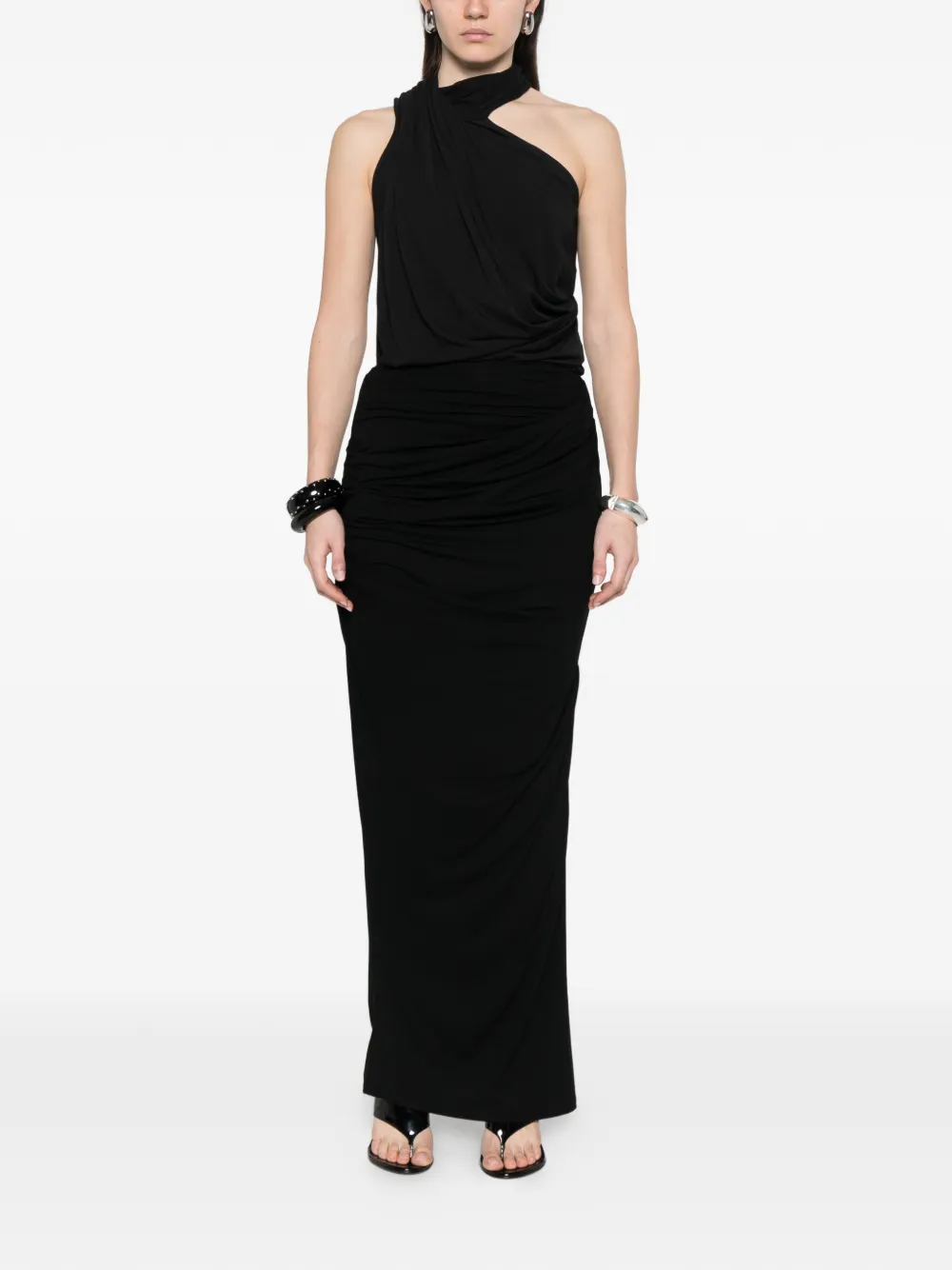  Entire Studios Ruched Skirt - Black 