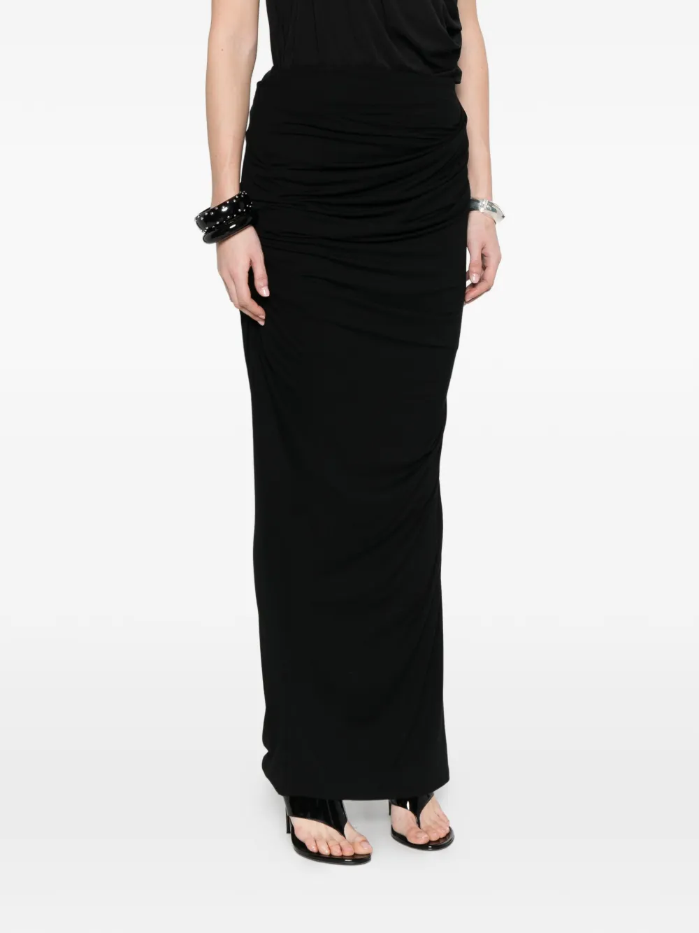  Entire Studios Ruched Skirt - Black 