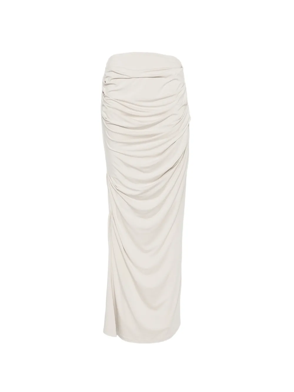 ENTIRE STUDIOS ruched drape maxi skirt - Grigio