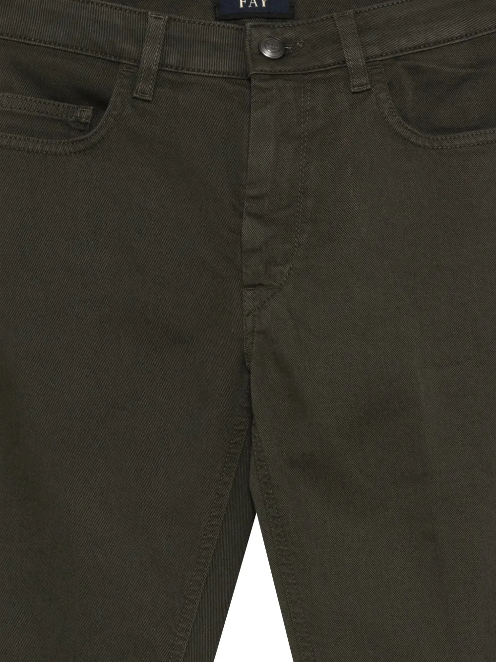  Fay Button-fastening Jeans - Green 