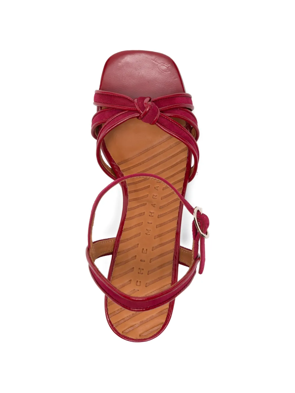 Chie Mihara Leilah knotted strap sandals Rood