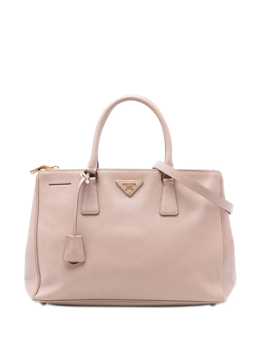 Prada Pre-Owned 2010-2025 Medium Saffiano Lux Galleria Double Zip Tote satchel - Rosa
