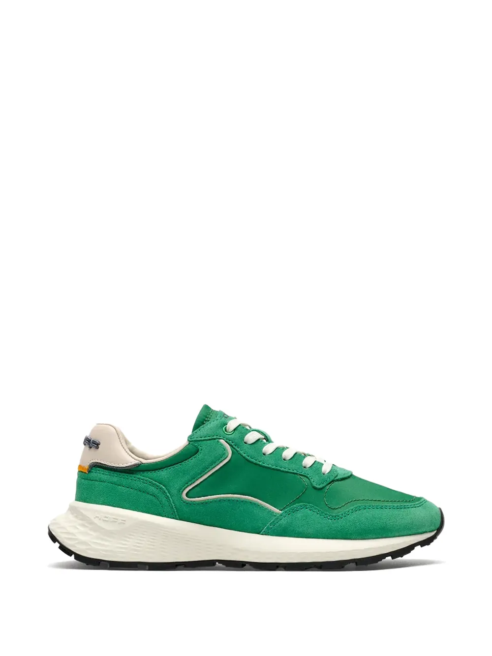 Hoff Suede Panelled Sneakers In Green