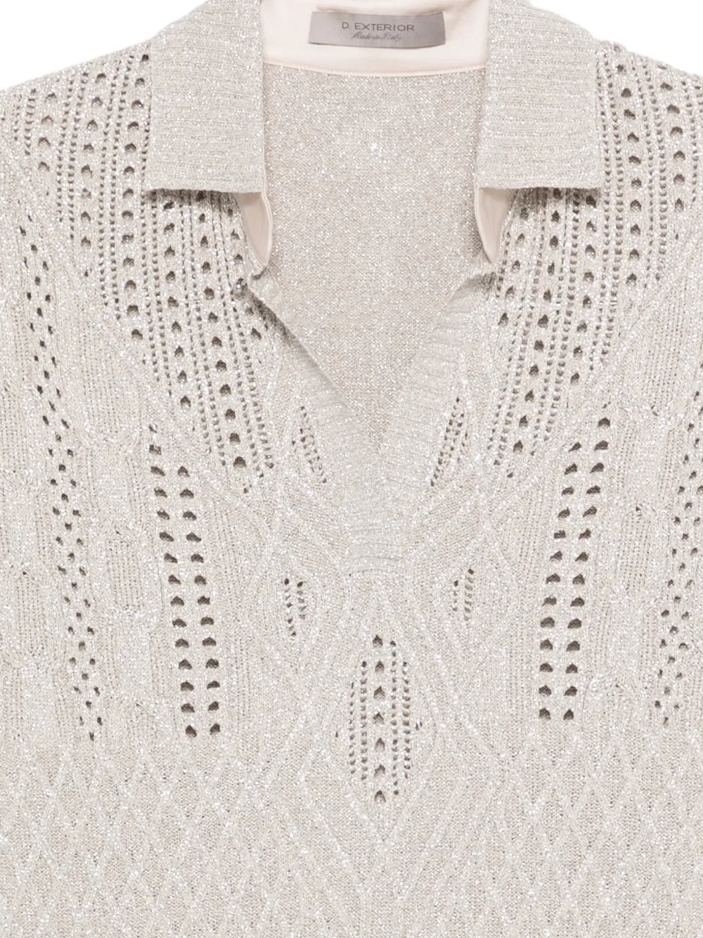  D.exterior Openwork Top - Neutrals 