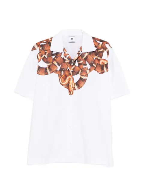 COUNTY OF MILAN snake-print shirt