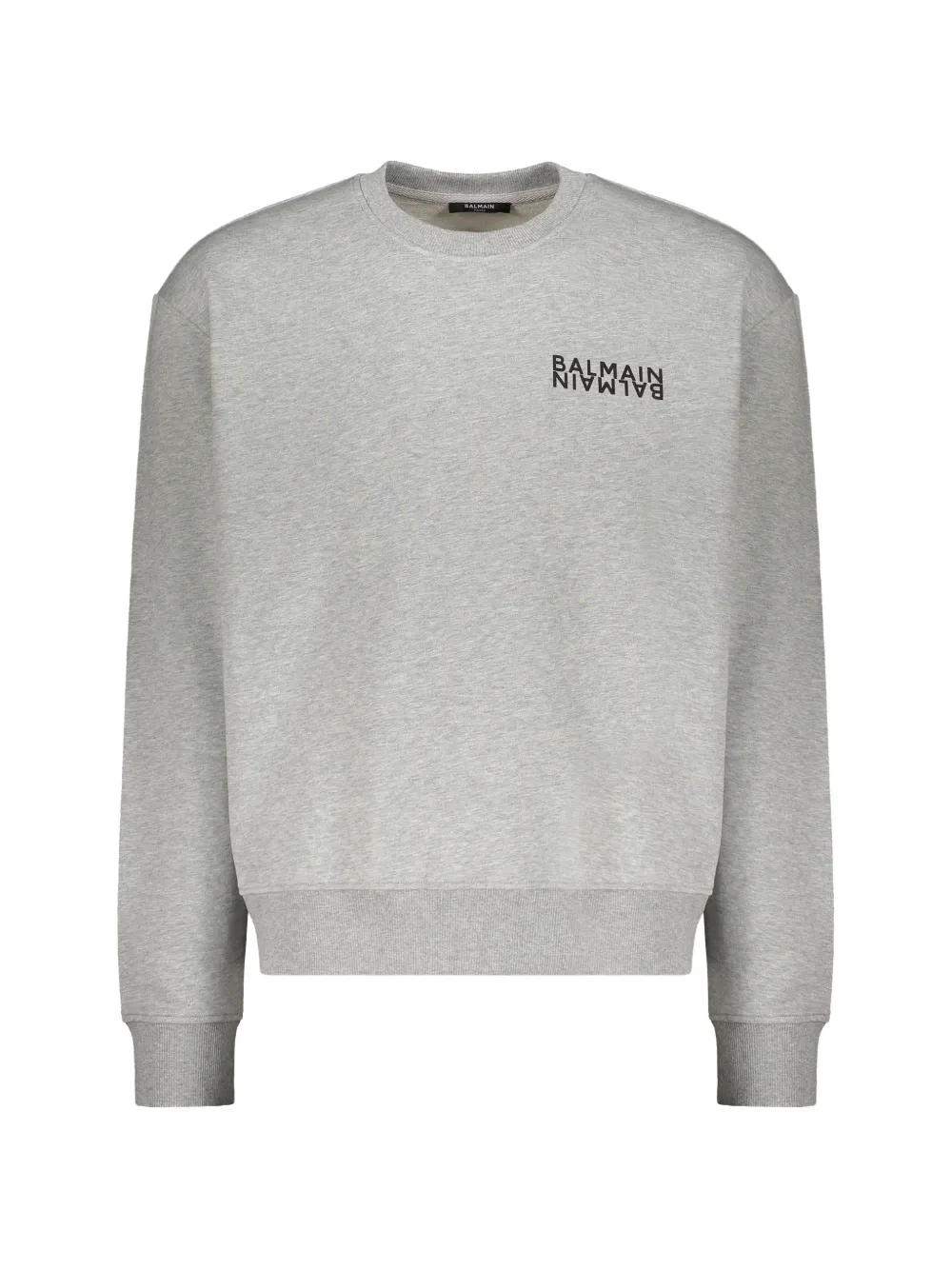 Balmain cotton logo sweatshirt - Grigio