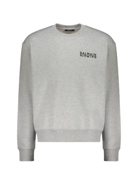 Balmain cotton logo sweatshirt 