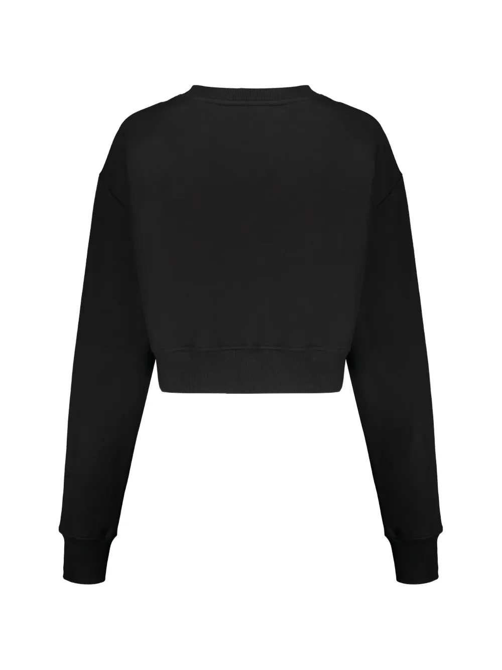  Balmain Cropped Logo Sweatshirt - Black 