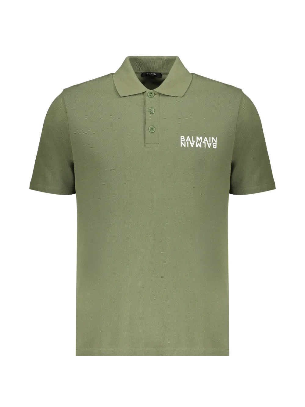 Balmain short-sleeve polo shirt - Verde