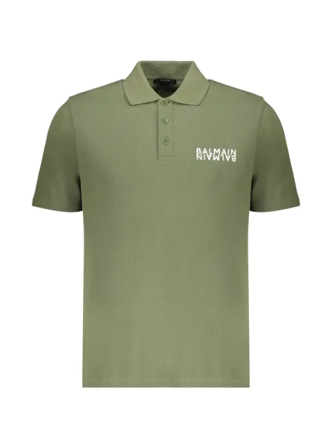 Balmain playera tipo polo manga corta