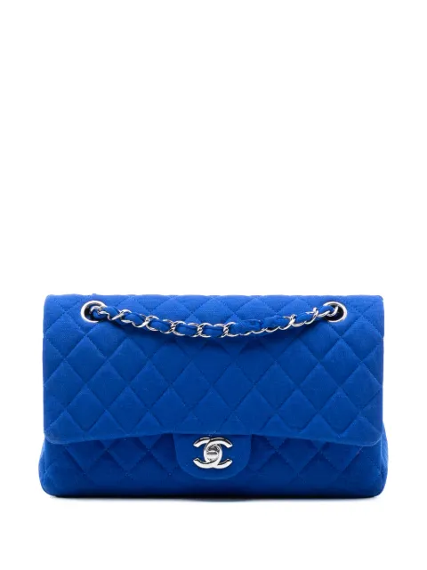 CHANEL Pre-Owned 2014 Medium Classic Jersey Double Flap shoulder bag