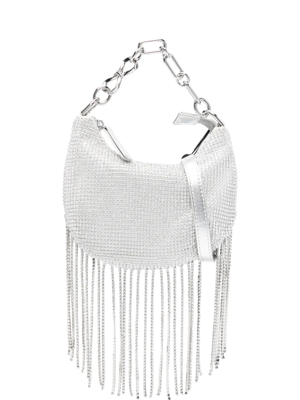 TWINSET fringed mini bag - Argento
