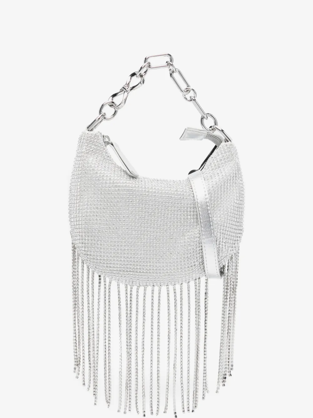 fringed rhinestone-embellished mini bag