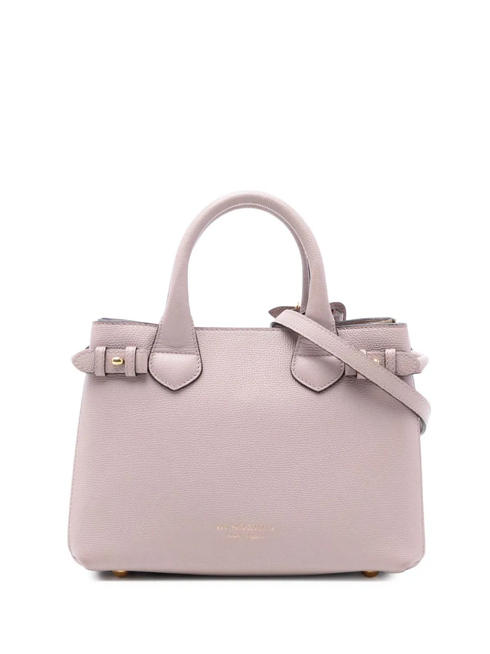 Burberry Pre-Owned 2000-2017 Small Leather and House Check Banner satchel - Rosa