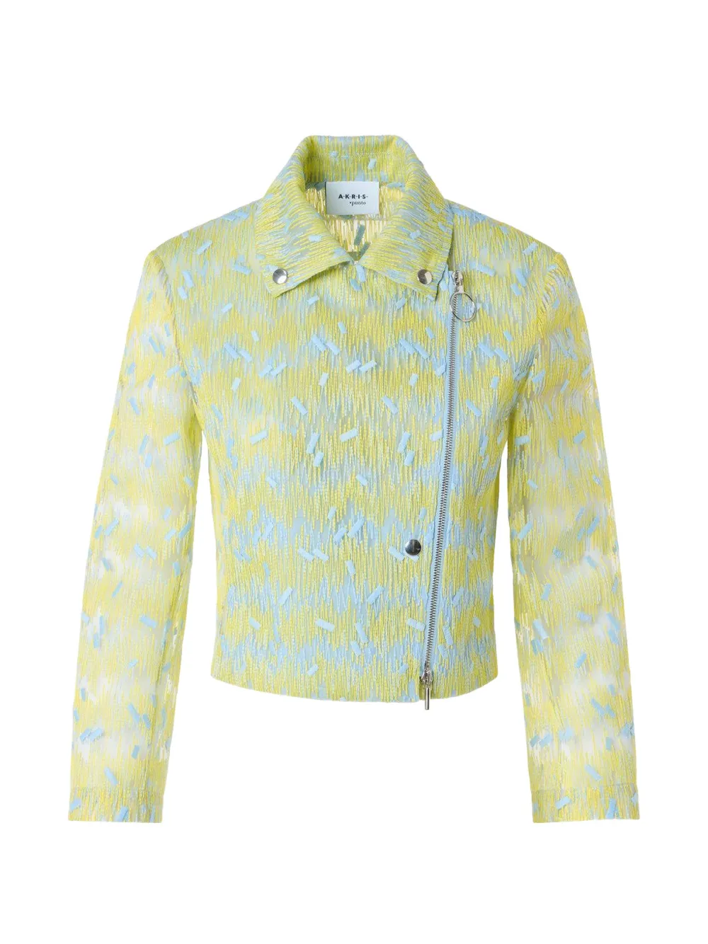 Akris Punto cropped biker jacket - Giallo
