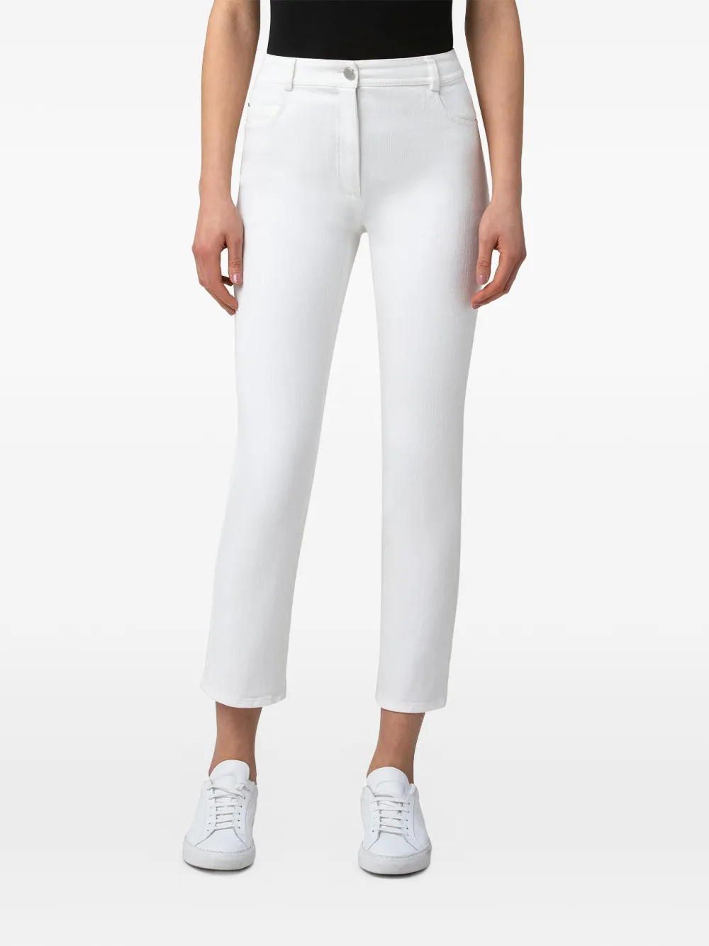 Akris Punto ankle-length cropped jeans - Bianco