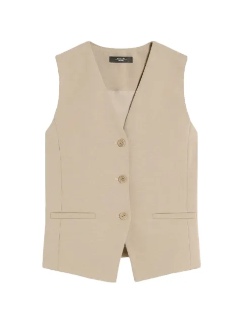 Max Mara button-fastening gilet